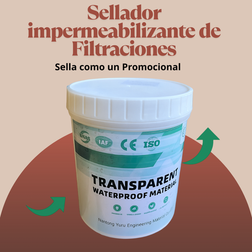 Sellador e Impermeabilizante Potente para filtraciones y gritas 🌧️ Acabado Profesional!! Sellado Duradero!...
