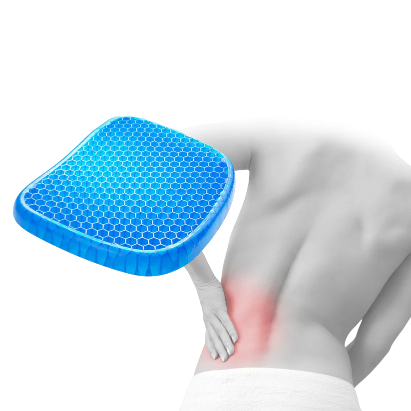 COMBO COMFY CURVE: Bienestar para tu Espalda – Cojín en Gel + Almohada Lumbar